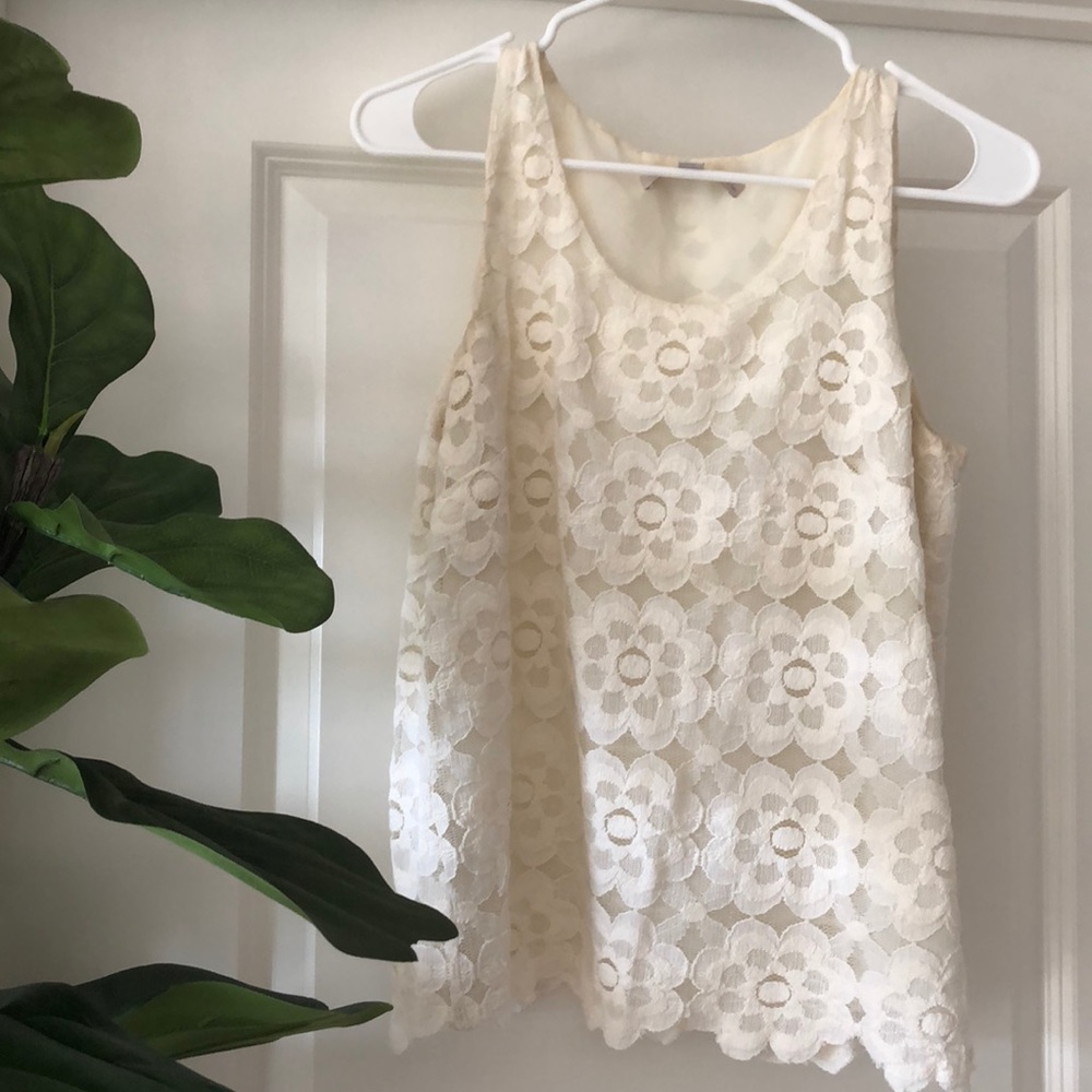 ✨DONATED✨ LOFT - Lace Tank Top - SP
